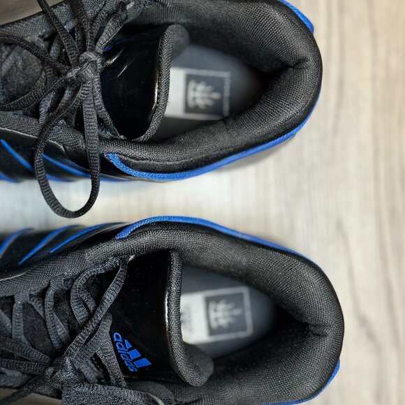 9/10 - Size 11.5 - Adidas TMAC 3 Restomod Basketball Shoes Black Blue - Picture 3 of 6